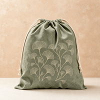 Pochette à cordon personnalisée en toile imprimée, sac de rangement réutilisable pour blocs de yoga, sangles, serviettes et accessoires de studio