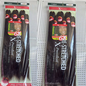 Xuchang Factory Low Price Retardant <strong>Braiding</strong> <strong>Hair</strong> EZ Pre-strected Braid 52" 3X4X 6X Spetra Fiber Braids <strong>Hair</strong> Extension for Black - Product Image 6