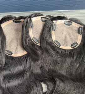 أعلى ، 20 بوصة موجة الجسم اللون الطبيعي ، من الشعر الطوبير قاعدة الحرير - Product Image 3