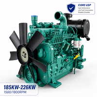 Groupe électrogène diesel SCDC CUM 185-226 kW 6LTAA8.9-G 4 temps 8,9 L à démarrage électrique pour la production d'énergie stationnaire