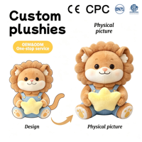 Pabrik Funboxes MOQ Rendah OEM ODM Boneka Plushie Custom, Boneka Hewan Isi Dakron Custom untuk Anak-anak, Hadiah Perusahaan, Pasangan, Boneka Anime