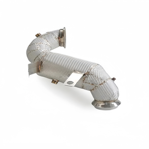 Système d'échappement OEM 304 Down Pipe pour <span class=keywords><strong>Mercedes</strong></span> <span class=keywords><strong>Benz</strong></span> CLA45 <span class=keywords><strong>A45</strong></span>/A45S <span class=keywords><strong>AMG</strong></span> 2.0T 2010-2024, tuyaux d'échappement Downpipe avec bouclier thermique - Product Image 6