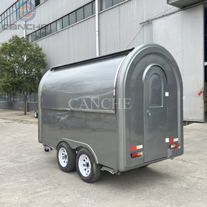 รถขายอาหารเคลื่อนที่ขนาด 10 ฟุต รถพ่วงขายอาหารสำหรับผู้ค้าในยุโรป รถเข็นขายฮอทดอก - Product Image 4