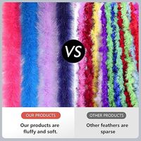 Boas en plumes de marabout de Turquie de haute qualité pour l'artisanat DIY, les mariages, les fêtes, les costumes et la décoration de Noël