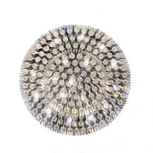 Grand <span class=keywords><strong>lustre</strong></span> rond en cristal pour hôtel, décoration d'intérieur moderne à 3 couches Projet personnalisé en or <span class=keywords><strong>Lustre</strong></span> luxueux pour grande salle de banquer - Product Image 6
