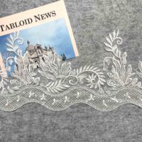 Luxe personnalisé lourd perlé Sequin dentelle garniture broderie pour robe de mariée
