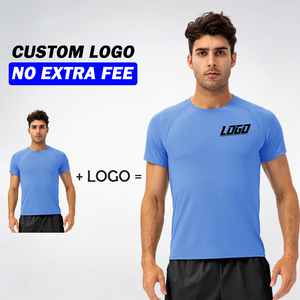 T-shirt de sport respirant et amincissant pour hommes, haute qualité, grande taille, avec logo personnalisé, idéal pour la boxe, la course et la gym, vente en gros - Product Image 1