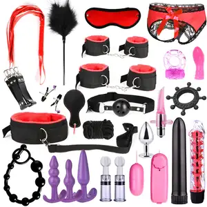 Brinquedos eróticos para adultos, produtos do sexo bdsm, escravo, conjunto, mãos, grampos de mamilos, corda de chicote, brinquedos sexuais para casais