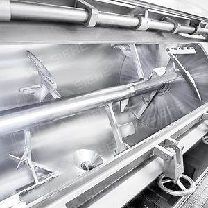 Bubuk semen peralatan pencampur berkelanjutan Mortar kering mixer pencincang Horizontal untuk makanan bumbu rasa bubuk karet - Product Image 2