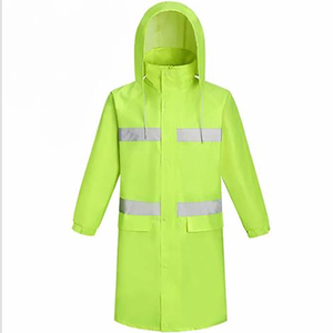Customizable Long <b>Hooded</b> Safety Rain Jacket <b>Poncho</b> Waterproof Emergency Reflective Logo Clothing - Product Image 4