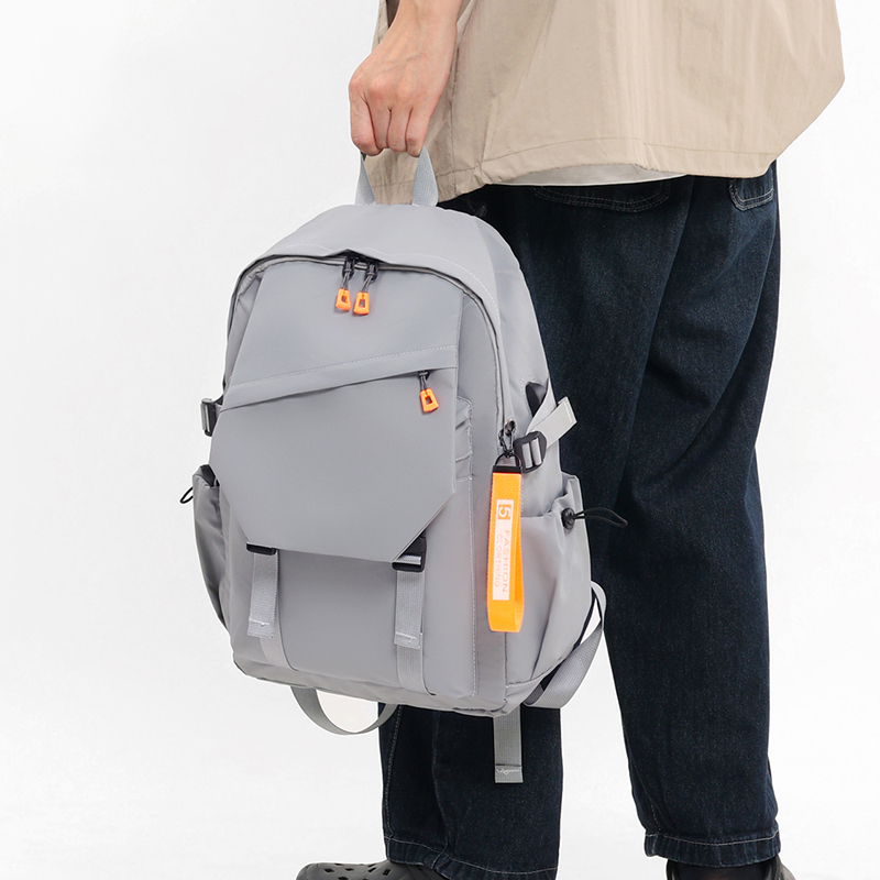 8822 Korean-Style Student Backpack – Large Capacity Casual School Bag for Men - View 3