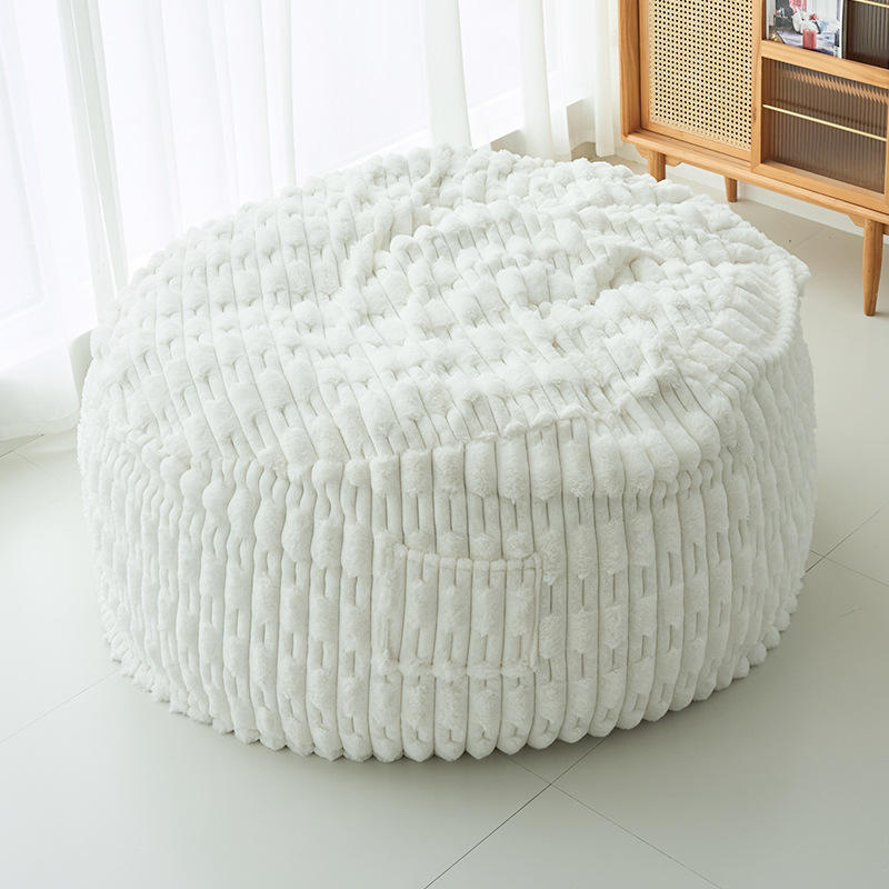 Piel sintética de conejo a rayas