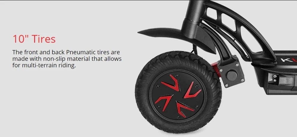 [EU STOCK] KUGOO G-BOOSTER Folding Electric Scooter Dual 800W Motors 3 Speed Modes Max 55km/h 10 Inch Tire - Black for BE AT IT
