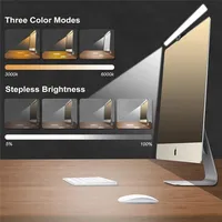 Lampe de bureau LED pour soins oculaires, barre lumineuse pour écran d'ordinateur, gradation progressive, 50CM 33CM, lampe de lecture alimentée par USB, lampes de table suspendues