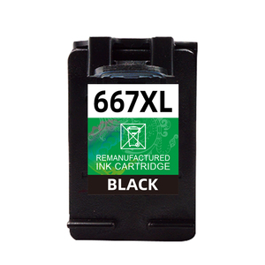 ตลับหมึกอิงค์เจ็ทสีดำผลิตใหม่667XL <span class=keywords><strong>667</strong></span> XL สำหรับ HP Deskjet หมึก1275เครื่องพิมพ์2375 2374 - Product Image 3