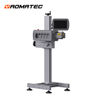 Machine de codage laser CO2 Yaomatec 30W 40W 60W pour bouteilles en plastique, impression de date et de date d'expiration haute précision