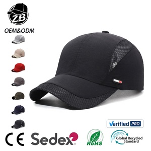 Gorra de béisbol deportiva para hombre, transpirable, de malla, de secado rápido, ajustable, para exteriores, venta al por mayor, personalizada - Product Image 1