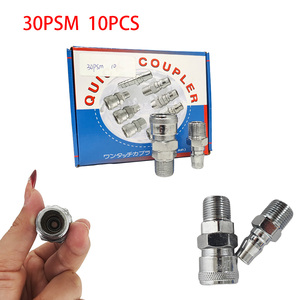 Acoplamiento de Conexión Rápida Autoblocante Estilo PSM 20/30/40, Conector Neumático Industrial Japonés - Product Image 3