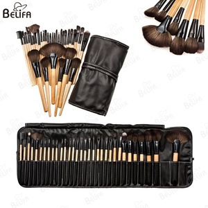 belifa מותג איפור מקצועי ערכה קוסמטית מברשת סט 32 יחידות מלא תיק עור גדול - Product Image 1