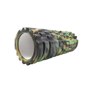 Rouleau de mousse de yoga Oriflow en PVC/EVA haute densité - Écologique 33x14cm Couleurs et logo personnalisables Design creux en forme de dents de loup - Product Image 2