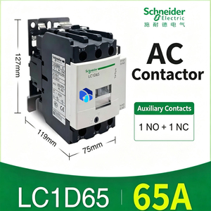คอนแทคเตอร์ AC รุ่น LC1D25M7/F7/Q7 TeSys Deca, แบบไม่กลับทาง, 25A, 15HP ที่ 220V/230V AC, รองรับกระแสสูงสุด 100kA SCCR, 3 เฟส, 3 หน้าสัมผัสแบบ NO - Product Image 1