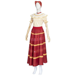 2024 <span class=keywords><strong>Encanto</strong></span> magique pleine <span class=keywords><strong>maison</strong></span> Cosplay Costume Madrigal Dolores robe pour femmes DISP-012 - Product Image 3