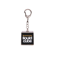 Porte-clés élégant en acrylique à paillettes flottantes, personnalisable avec motif de marque imprimé UV, idéal pour événements professionnels ou cadeaux promotionnels