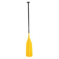 Ican Pagaie de Rafting Robuste en ABS, Monobloc, Poignée en T, Rivets Collés, Double Fixation, pour Kayak Gonflable et Canoë de Randonnée en Eau Blanche, Location