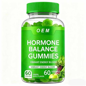 Gummies Équilibre Hormonal OEM 60 Vegan Saveur Pomme Verte Soutien Énergétique pour Femmes - Product Image 1