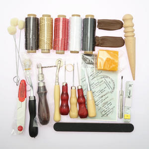 Vente chaude notions de <span class=keywords><strong>couture</strong></span> complet bricolage à la main en cuir travail poinçon de coupe <span class=keywords><strong>couture</strong></span> artisanat outils ensemble pour sac en cuir portefeuilles - Product Image 5