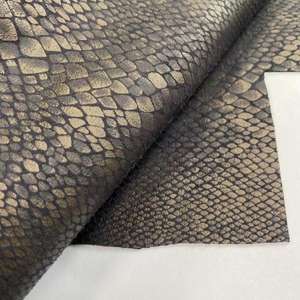 Cao Cấp Động Vật Đồng Rắn Da Chuyển In Vải Da Lộn Cho Áo Khoác/Túi Xách - Product Image 2