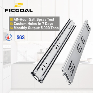 Ficgoal có thể tùy chỉnh 42mm 3 lần bi trượt ngăn kéo thép cán nguội cho ngoài trời/ngoại thất tiết kiệm không gian nhà bếp ăn uống - Product Image 1