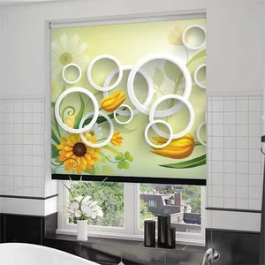 High Quality Digital Printed 3D Single <strong>Roller</strong> Shades Logo Printed Office Hotel Window <strong>Roller</strong> <strong>Blinds</strong> Fabric <strong>Material</strong> - Product Image 1