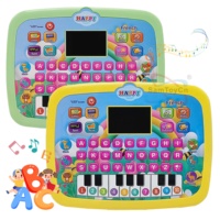 SamToyCn personalizado francés bebé tableta juguete PC portátil Pad máquina de aprendizaje niños aprendizaje tableta juguete educativo con pantalla Led