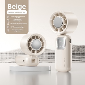 2026 High Speed Cooling <b>Handheld</b> Summer Mini Turbo <b>Fan</b> Foldable Rechargeable Outdoor Car USB Plastic English Portable <b>Fan</b> - Product Image 4