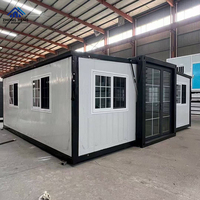 Casa Container in Acciaio Pieghevole Espandibile a Doppia Ala di Lusso 2026 Più Venduta, 3 Camere da Letto, Moderna Prefabbricata, per Magazzino o Abitazione