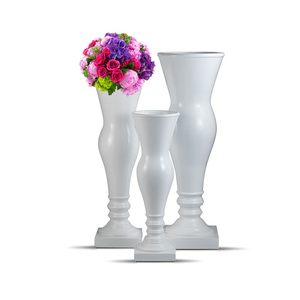 Vase haut <span class=keywords><strong>de</strong></span> 100/120/140 cm, vase trompette classique <span class=keywords><strong>de</strong></span> 1 mètre, grand vase <span class=keywords><strong>de</strong></span> sol pour la décoration <span class=keywords><strong>de</strong></span> la maison, ensemble <span class=keywords><strong>de</strong></span> vases blancs <span class=keywords><strong>de</strong></span> luxe - Product Image 5
