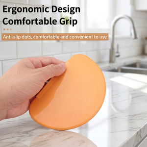 2-Color TPEE Dough Scraper <b>Set</b>, Flexible Pastry Bowl Scraper for <b>Baking</b> & Pastry Tools, Non-Stick Food-Grade Kitchen Gadget - Product Image 2