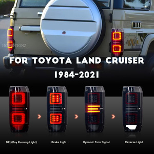 HCMOTIONZ Usine Feu Arrière Full LED 1984-2021 Démarrage Animation DRL Machito Zo Reken Feux Arrière Pour <span class=keywords><strong>Toyota</strong></span> <span class=keywords><strong>Land</strong></span> <span class=keywords><strong>Cruiser</strong></span> <span class=keywords><strong>J70</strong></span> - Product Image 3