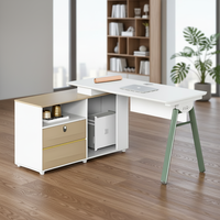 Bureau de travail en bois pour employés, cloison de bureau pour ordinateur, poste de travail moderne en forme de L, meubles de bureau, table pour le personnel