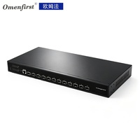 Switch Ethernet 10G L3 Administrado de 10000 Mbps, Switch de Red Óptica SFP de 12 Puertos con QoS/VLAN/IGMP/DHCP, Montaje en Rack 1U