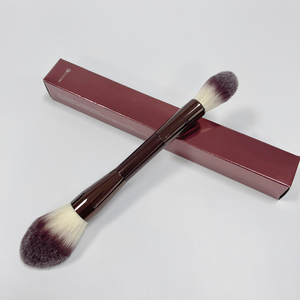 <span class=keywords><strong>Pinceau</strong></span> à poudre double tête sur mesure, série Hourglass, végan, luxe, professionnel, pinceaux de <span class=keywords><strong>maquillage</strong></span>, fabrication en usine - Product Image 2
