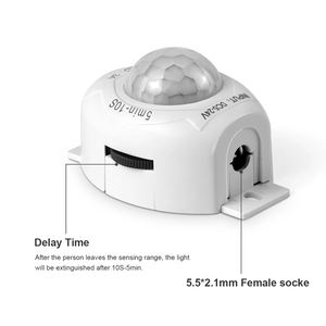 DC 5V 6A Smart PIR Sensor gerak saklar lampu dengan IP20 3-5m penginderaan rentang waktu penundaan untuk LED Strip - Product Image 6