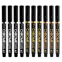Marqueur de peinture chromé 3 couleurs XJY, pour plastique, métal, bijoux, projets artistiques DIY, stylo liquide permanent