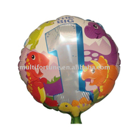 Ballons en Mylar à l'hélium pour fête d'anniversaire et de Noël, 18 pouces, ronds, décorations personnalisées en couleur, fournitures