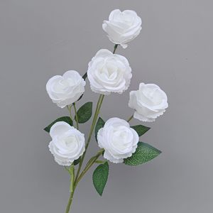 ดอกไฮเดรนเยีย กุหลาบ ดอกโบตั๋น สีฟ้าอมเทา สีฟ้าอ่อน ดอกไม้ประดิษฐ์สัมผัสเหมือนจริง สำหรับตรุษจีน งานแต่งงาน วันครบรอบ จำนวนมาก - Product Image 2