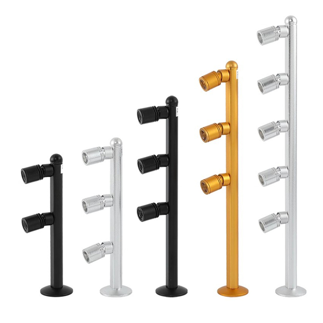 Rotating Jewelry Showcase Spotlight Manufacturer 2w 3w 5w LED Counter Display Case Light Vertical Cabinet Exhibition Spot Lamp
