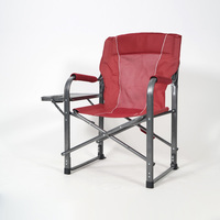 Chaise de Réalisateur Personnalisée Légère et Portable pour Plage, Jardin, Randonnée, Pêche, Extérieur, Parc, avec Cadre en Aluminium et Porte-Gobelet Latéral