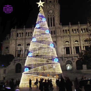 Cone Shaped Christmas <b>Tree</b> String <b>Lights</b> <b>LED</b> <b>Light</b> <b>Tree</b> Tower for Plaza Garden Display - Product Image 5