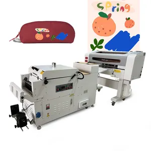T-shirt printing 30cm A3 DTF printer two xp600 i3200 printhead with powder shaking machine all in one direct to film